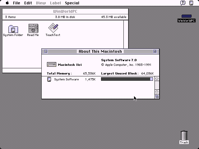 Mac OS 7.0 - About